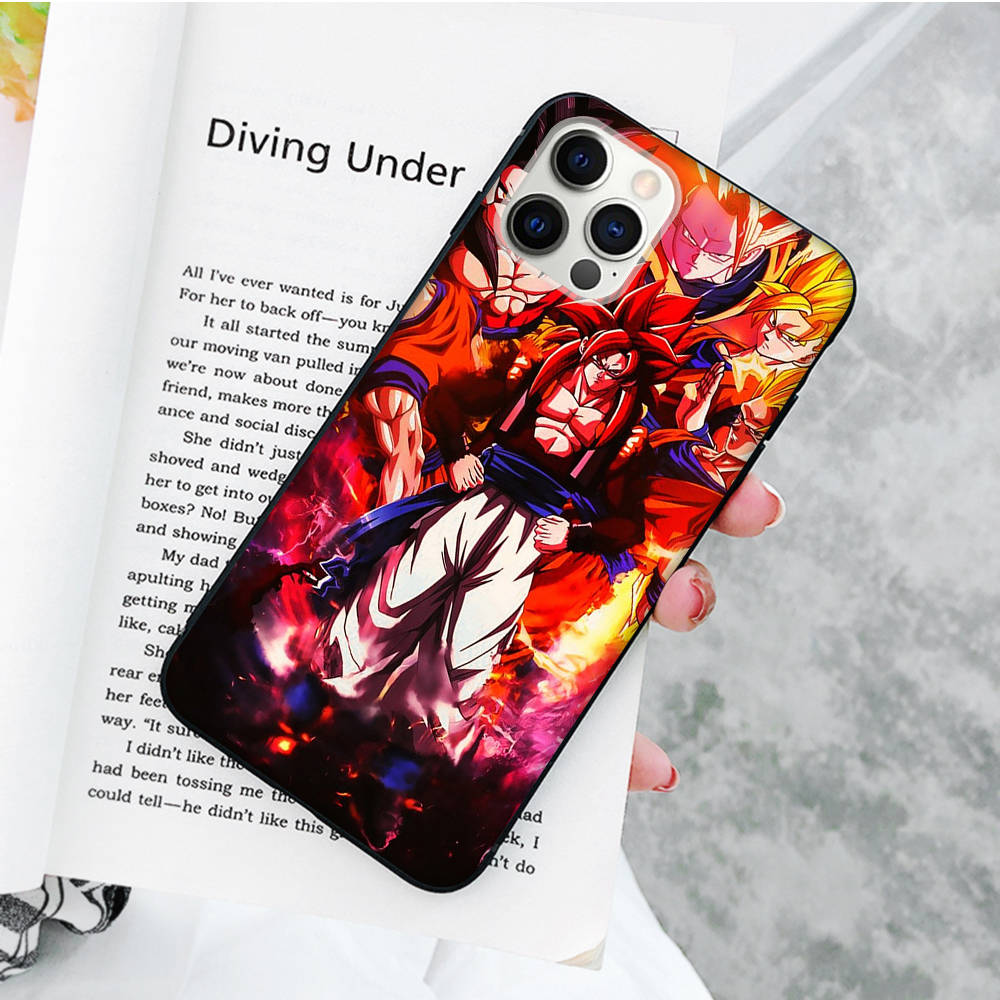 JW75 Dragon Ball Schwarze Weichhülle für OPPO Reno 8 6 5 4 Pro Plus Find X3 A17 A3 A31 A38 A40 A53 A54 A55 A74 A76 A78 A77 A80 A94 A95 A96 Lite