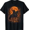 Headless Knight On Horse Pumpkin Classic Halloween Costume T-Shirt