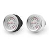 Motorcycle Fuel Tank Cap with Oil Temp Gauge (0-200℃), M20x1.5/M20x2.5, Black/Silver.