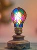Stain Glass Light Bulbs Indoor E26 4W 120V LED Colored Lightbulb Romantic Lighting for Halloween Party Festive Bedside Lamp