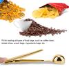 2 in 1 Multifunctional Coffee Spoon Stainless Steel Scoop with Sling Clamp Clip