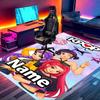 Custom Name Personalized KPop Demon Hunters Print Carpet, Versatile Home Decor Rug, for Playroom, Apartment, Balcony, Entryway, Hallway Gift