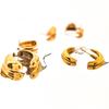 eManco 18K Gold Water Drop Titanium Steel Women's Geometric Earrings
