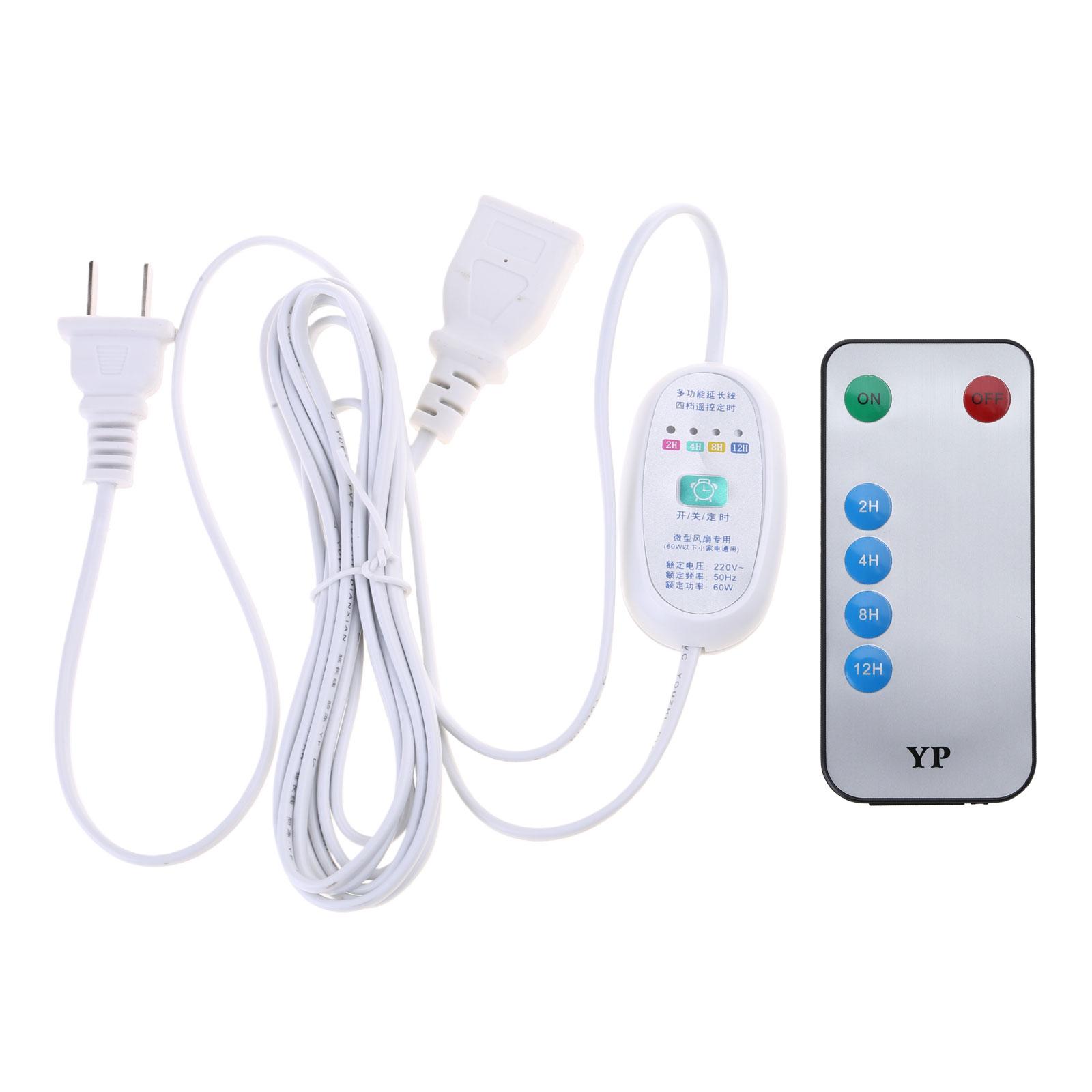 

110 В 220 В 60 Вт удлинитель для США с дистанционным управлением на 12 часов для рождественских елок светодиодная лампа потолочный вентилятор