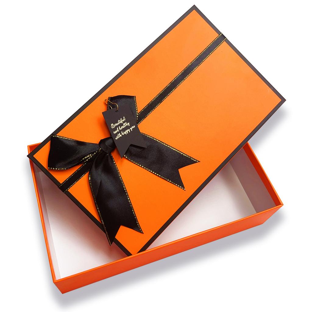 Pudełko prezentowe z kokardą Hermès pomarańczowe pamiątkowy prezent prezent cenne opakowanie pudełko walentynkowe pudełko na bieliznę