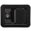 141*109mm Generator Panel Lock with Keys 4-Corner Mounting Square Panel Lock Stainless Steel Black Panel Mounting Lock