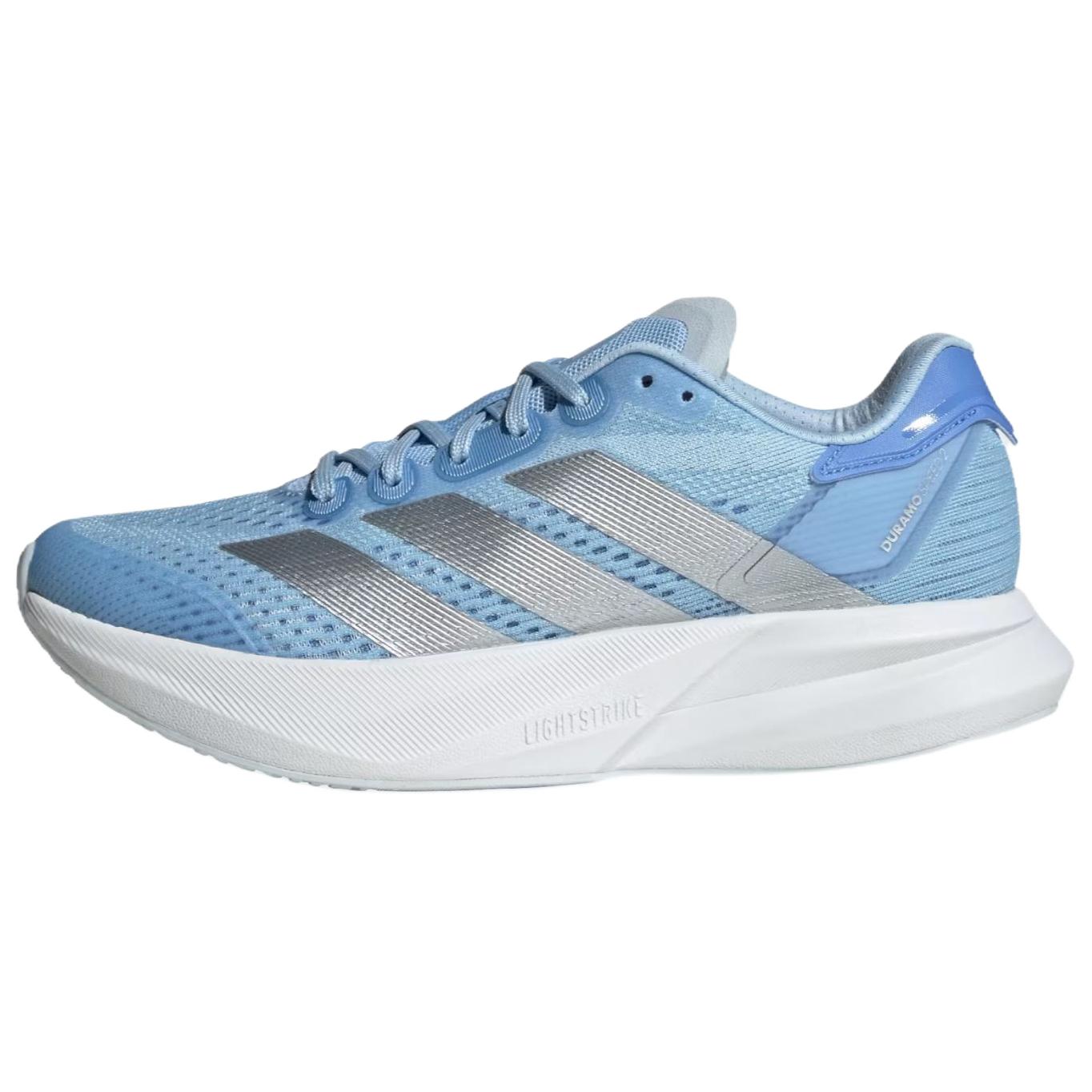 

Adidas Duramo Speed 2 Comfortable Breathable Support Running Shoes Women sneaker Blue Silver JS4424 40⅔