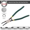 7-Inch Multifunctional Snap Ring Pliers for Internal/External Use: Yellow Handle - Ideal for Small Retaining Rings with Straight Jaw Design