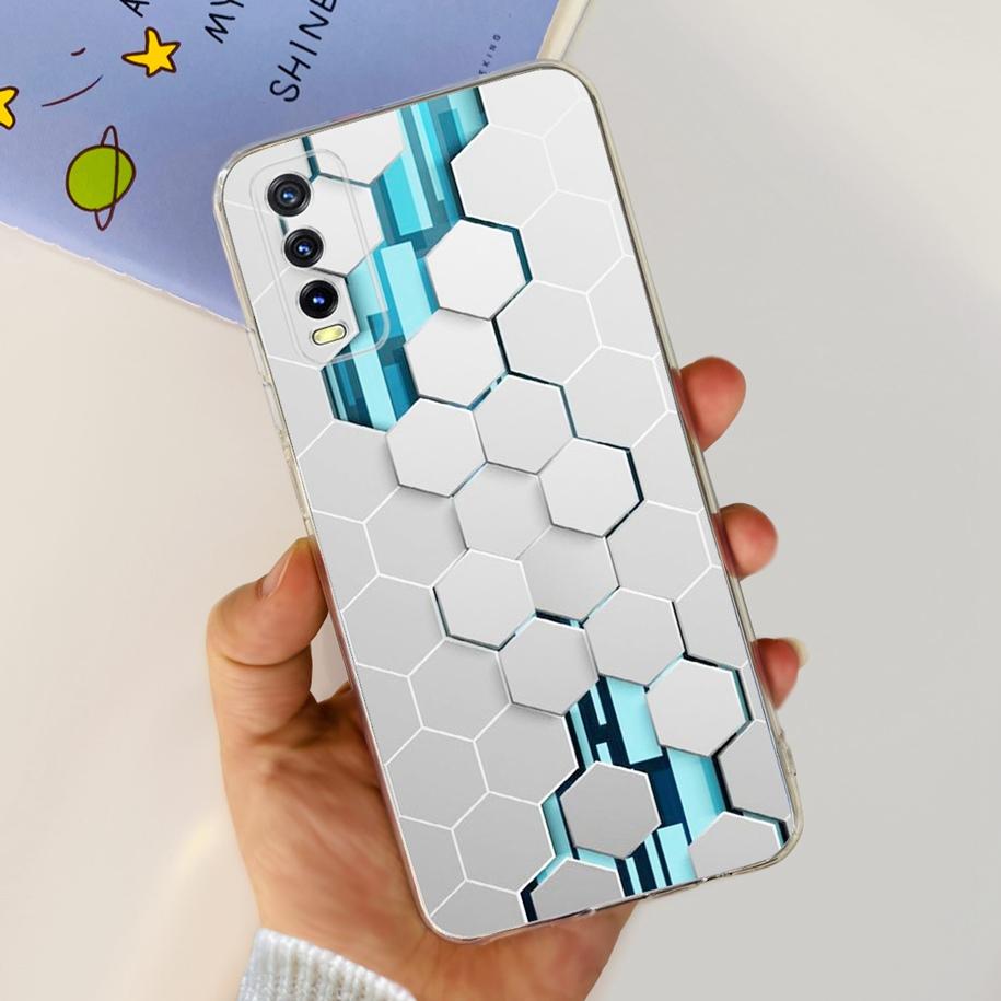 For Vivo Y11s Y12s Case V2028 V2026 V2033 Popular Flower Clear Silicon Back Cover For Vivo Y20 Y20i Y20s V2029 V2027 V2032 Funda