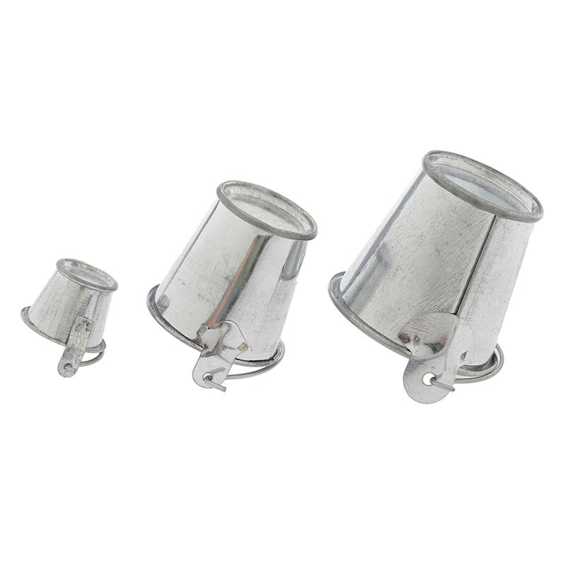 1Pcs Dollhouse Mini Iron Bucket Miniature Model Mini Dollhouse Decorations Ornaments Children Beach Small Bucket Toy