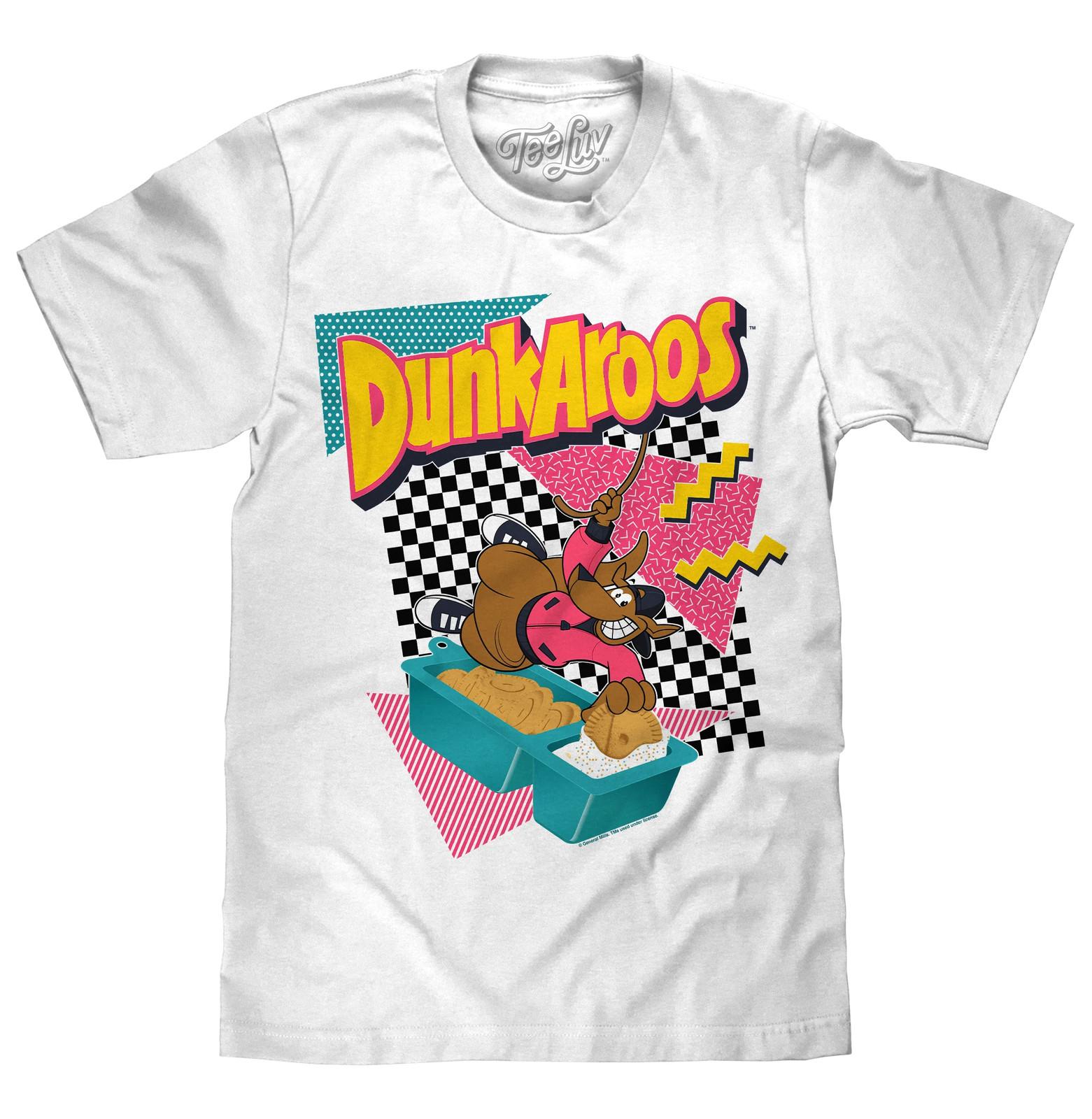 Dunkaroos Kangaroo Mens T Shirt White L