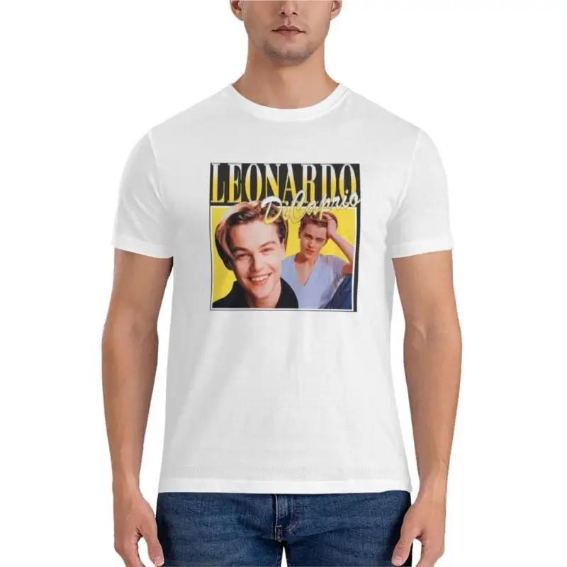 cotton tshirt Leonardo Dicaprio Classic T-Shirt Short sleeve tee big and tall t shirts for tee-shirt for boys