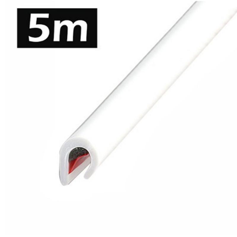 

5 м Универсальная резиновая накладка на дверной край автомобиля, протектор от царапин, защитная полоса, уплотнительные полосы, анти-натирание, автомобильный стиль