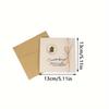 1Set Retro Greeting Card Small Card, Exquisite High-end Creative Three-dimensional Birthday Card, Gratitude and Blessing Small Card