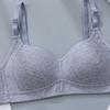 Light Pink Wireless Cotton Bra with Adjustable Straps