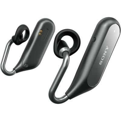 Sony Xperia Ear Duo XEA20JP Prawdziwie Bezprzewodowe Głosowe Quad Beamforming 2018 Czarne Słuchawki Otwarte Ucho, Asystent, Mikrofony, Model, (XEA20JP B)