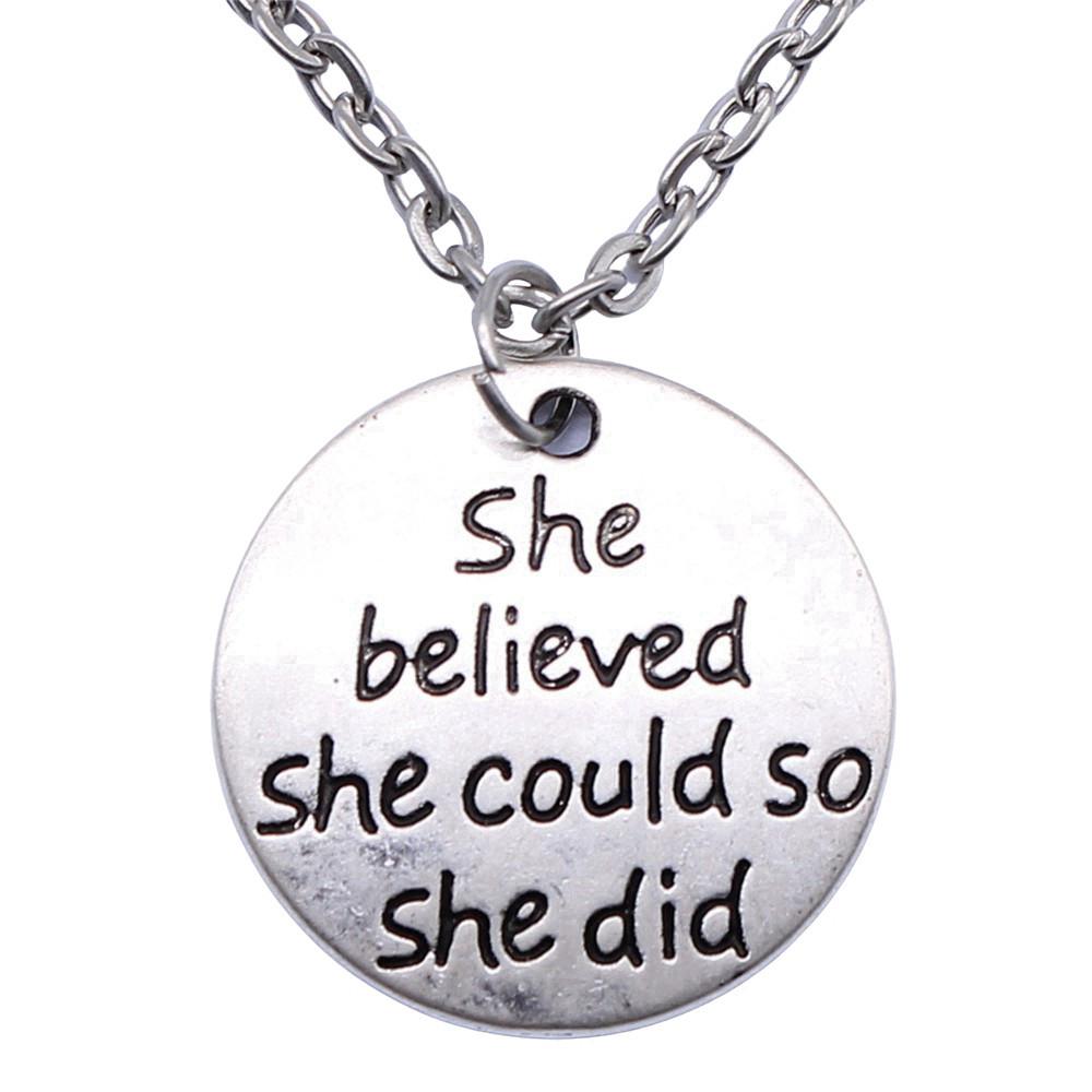 Necklace On The Neck 43cm Chain Round Tags Friendship Vintage Jewelry Supplies QN063