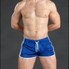 Summer Men Sport Shorts Color Matching Hollow Mesh Loose Drawstring Elastic Waist Quick Dry Jogging Gym Vacation Beach Shorts
