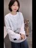 2025 Korean Winter Lace Crochet Knit Pullover: Women's Loose & Stylish Design Top