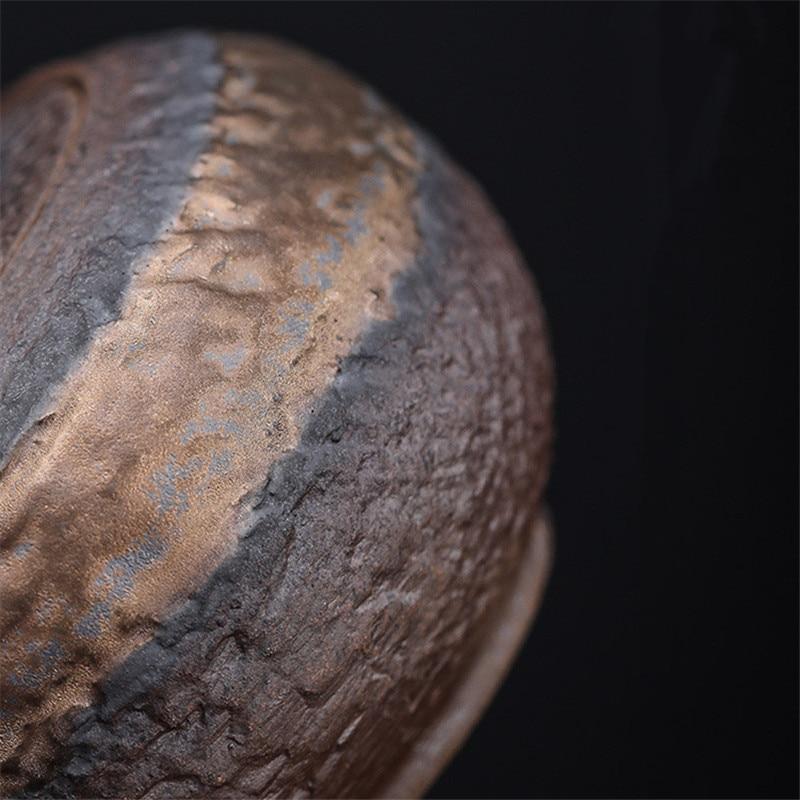 Keramická starožitná mrtvá dřevěná postranní rukojeť Čajová konvice Přenosná konvice Ručně vyrobená konvice na čaj Šálek na pití Nádobí na čaj Kung Fu Čajová sada