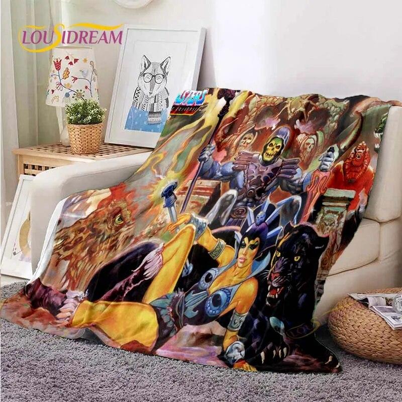 He-Man Masters Of The Universe Throws Blanket Sofa Blanket Adults and Children Blanket Blanket for Bed