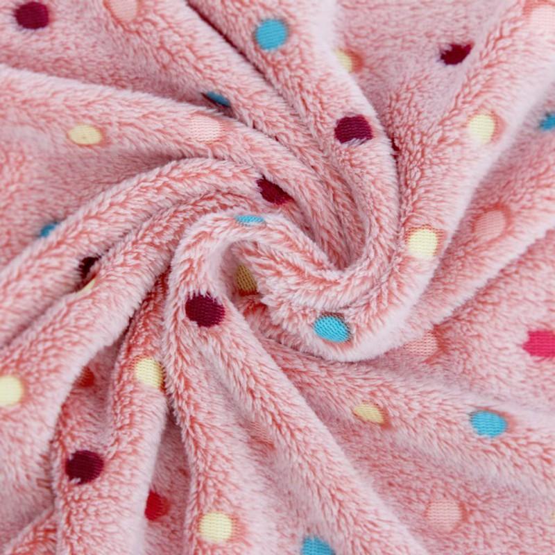 Soft Coral Fleece Pet Blanket Dogs Cats Warm Bed Mat Cozy Sleeping Pad