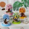 DIY Vier Jahreszeiten Blumenarrangement Staubschutz Kirschtraum Baum Baumhaus Zimmerpflanzen Gärten Bausteine Modell Kinder Sets Bausätze Spielzeug