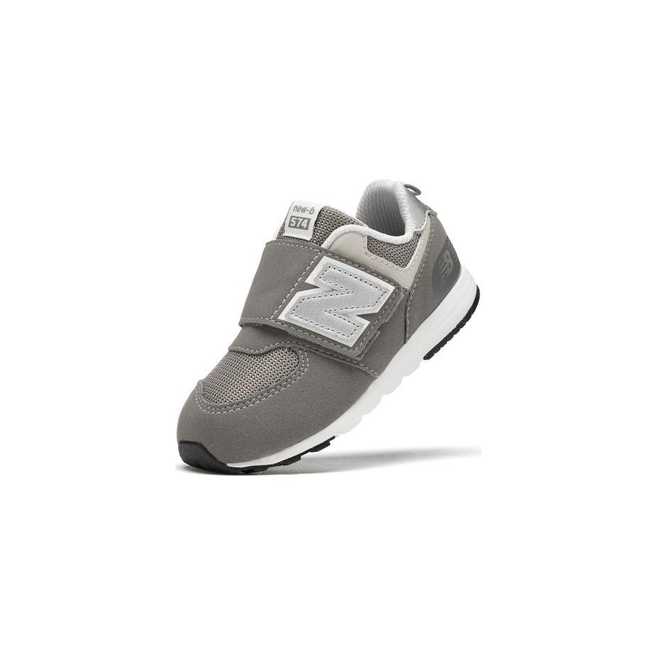 New Balance 574 New-B Hook & Loop Toddler Rain Cloud Silver Metallic Baby Sneakers NW574GR