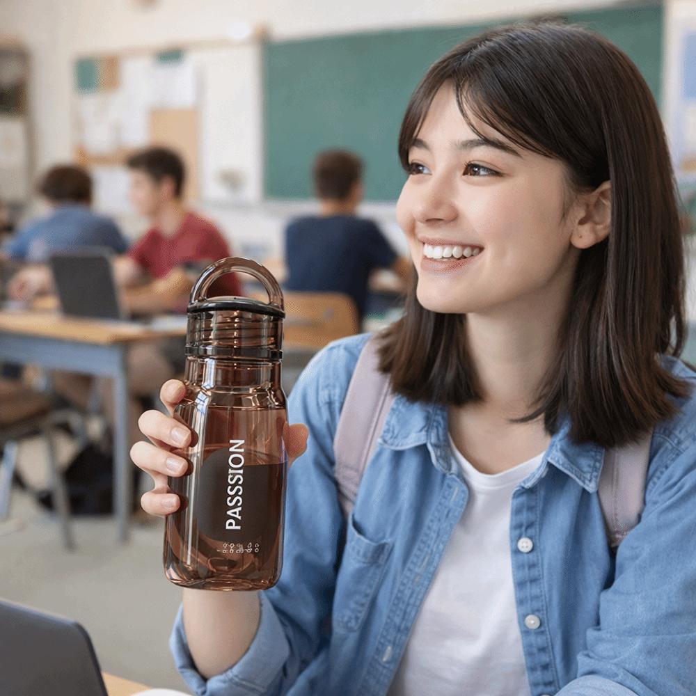 Transparent Sports Water Bottle Leak Proof Cold Drink Cup Gym Fitness Drinkware  Gym Fitness