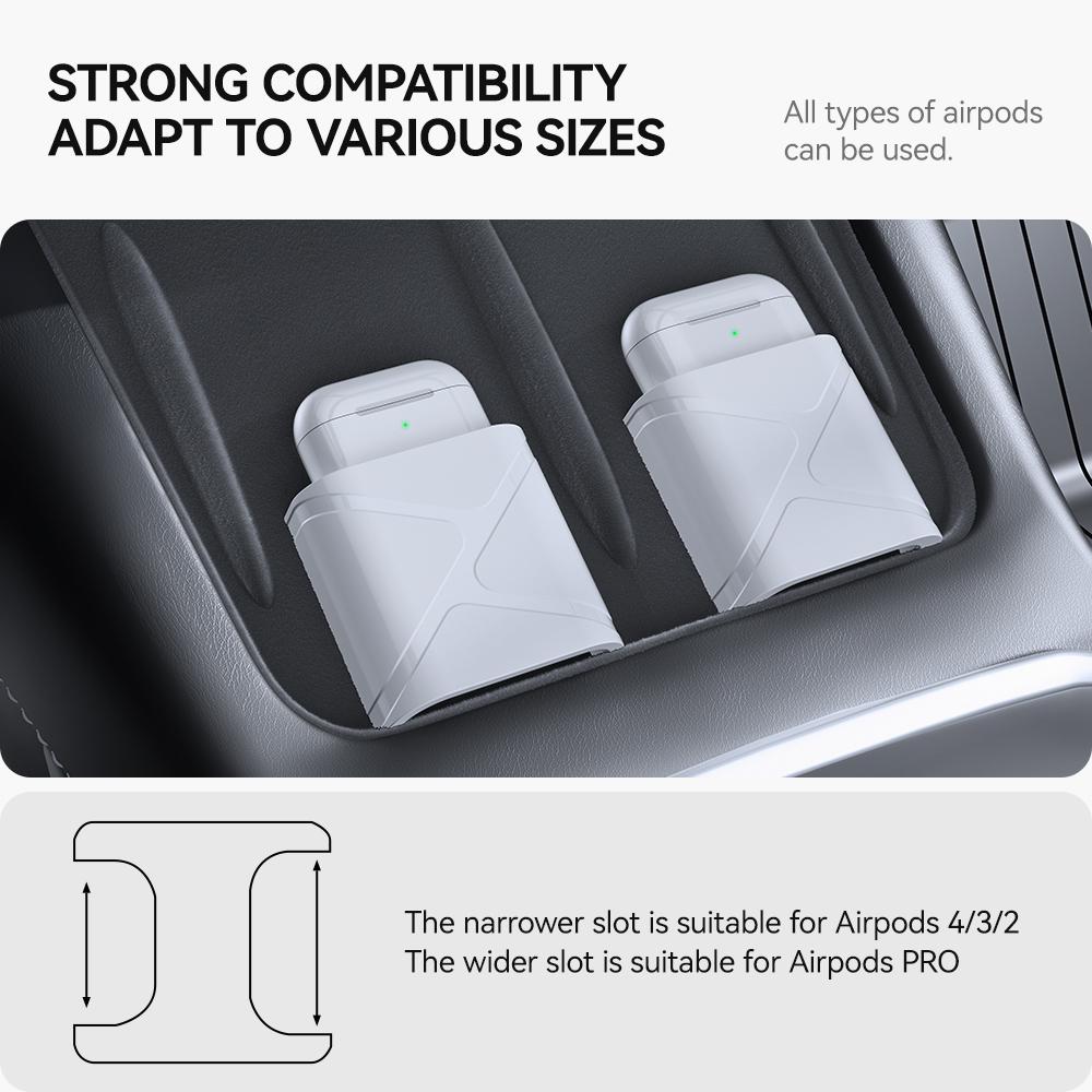 YZ Für Tesla Model 3/Y 2025-2025 Kabelloses Laden Schutzpad Material-Upgrade Kabelloses Headset Limit Schutzzubehör