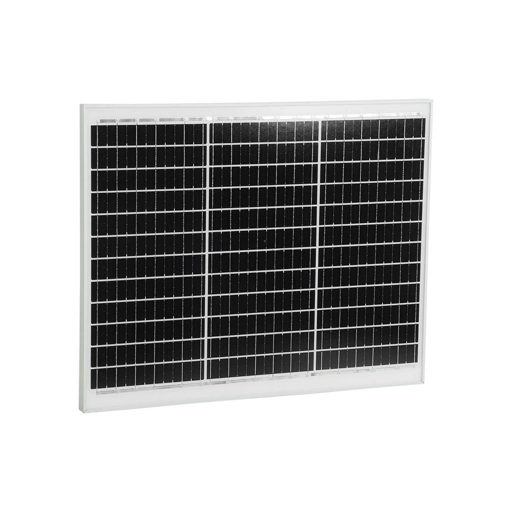 Portable Solar Panel 50W 18V Monocrystalline Waterproof High Efficiency for Home House Boat Trailer 