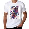 Funky Boho Feather Tshirt Halloween Casual Tshirt