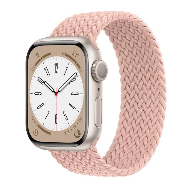 Strap For Apple Watch Band 44mm 40mm 45mm 41mm 49mm 38mm 42mm Elastic Braided Solo Loop Bracelet Iwatch Series 7 Se 3 6 8 Ultra