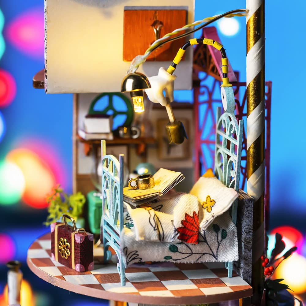 Tsukurundesu® DIY Miniature House Dollhouse DS Series (Traveler) with Japanese Instructions