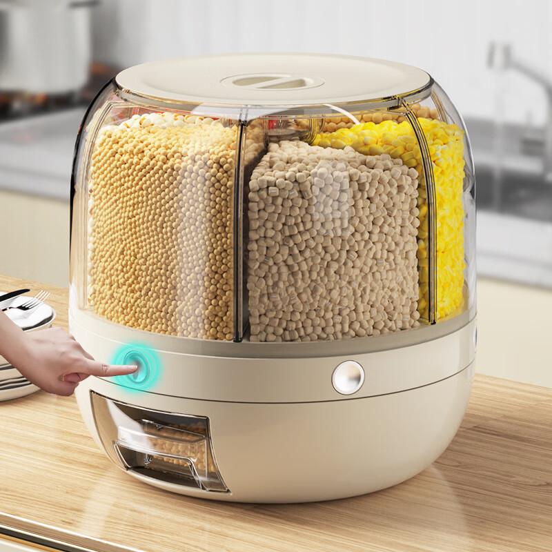 Rotating Multi-Compartment Grain Dispenser