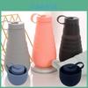 Creative Silicone Folding Cup 500ml Outdoor Sports Water Bottle With Logo Printing