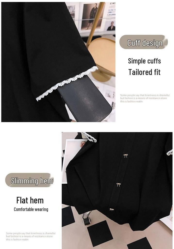 Plus Size Slimming Mid-Length Short-Sleeve T-Shirt for Women (200/300/350 jin)