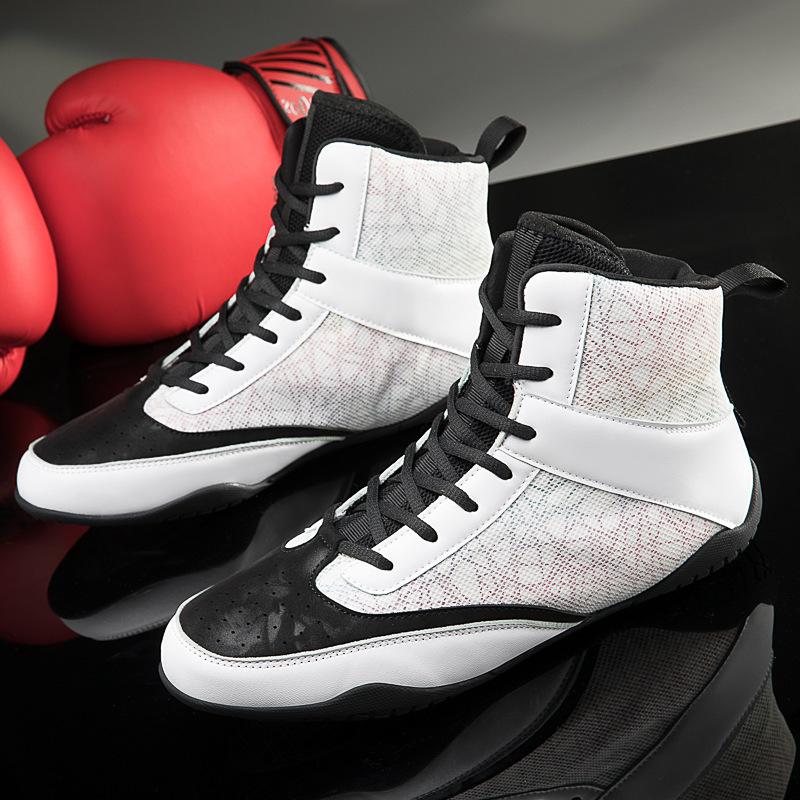 New Sanda Non-slip Wide Last Comprehensive Training Shoes Men's Wrestling Fighting Shoes Women's Fighting Boxing Shoes