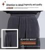 Men's Fleece-Lined Wide-Leg Sweatpants, Winter Sports Casual Pants for Spring/Autumn 2025