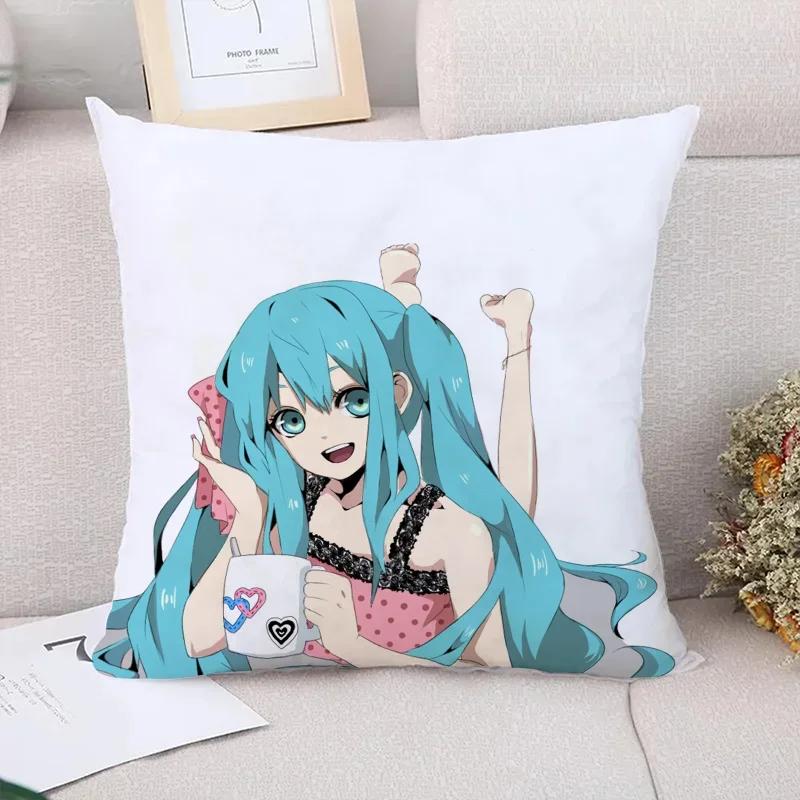 Body Pillow Cover  M-Miku Cushion Covers for Bed Pillows Car Decoration Sofa Cushions Decorative Pillowcase Fall Decor Home