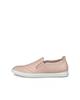 ECCO Travel Genuine Leather Women's Casual Slip-On Sneakers, Rose Dust, Size 24.0 Cm, 3E, 24880301118