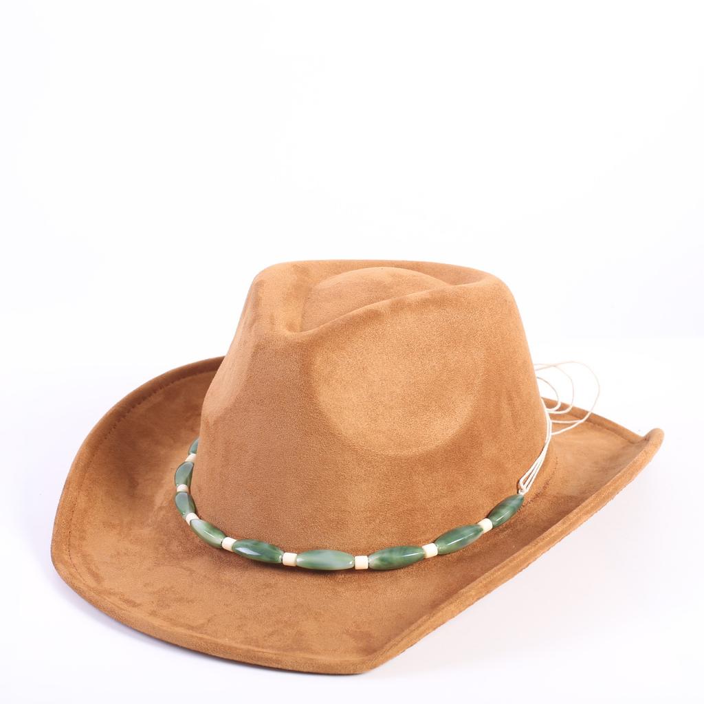 Popular European and American classic suede western cowboy hats, men's and women's fashion outdoor cowboy hats