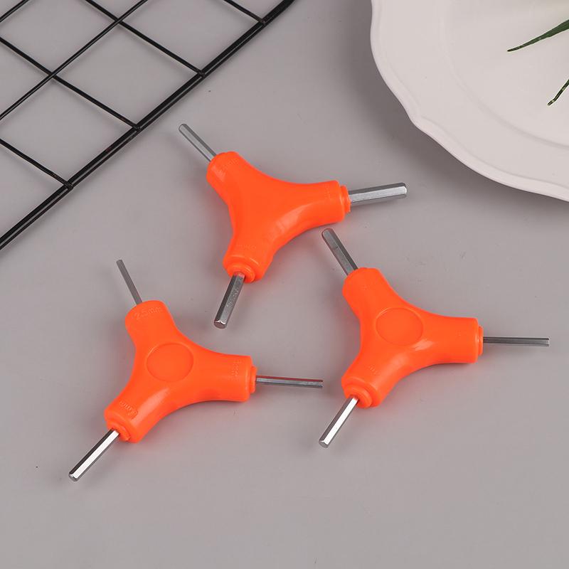 1 Pcs 3 In 1 Trigeminal Hex Key Set 2.5/3/4/5/6/8Mm Chrome Vanadium Steel Hand Tools Bicycle Maintenance Tools