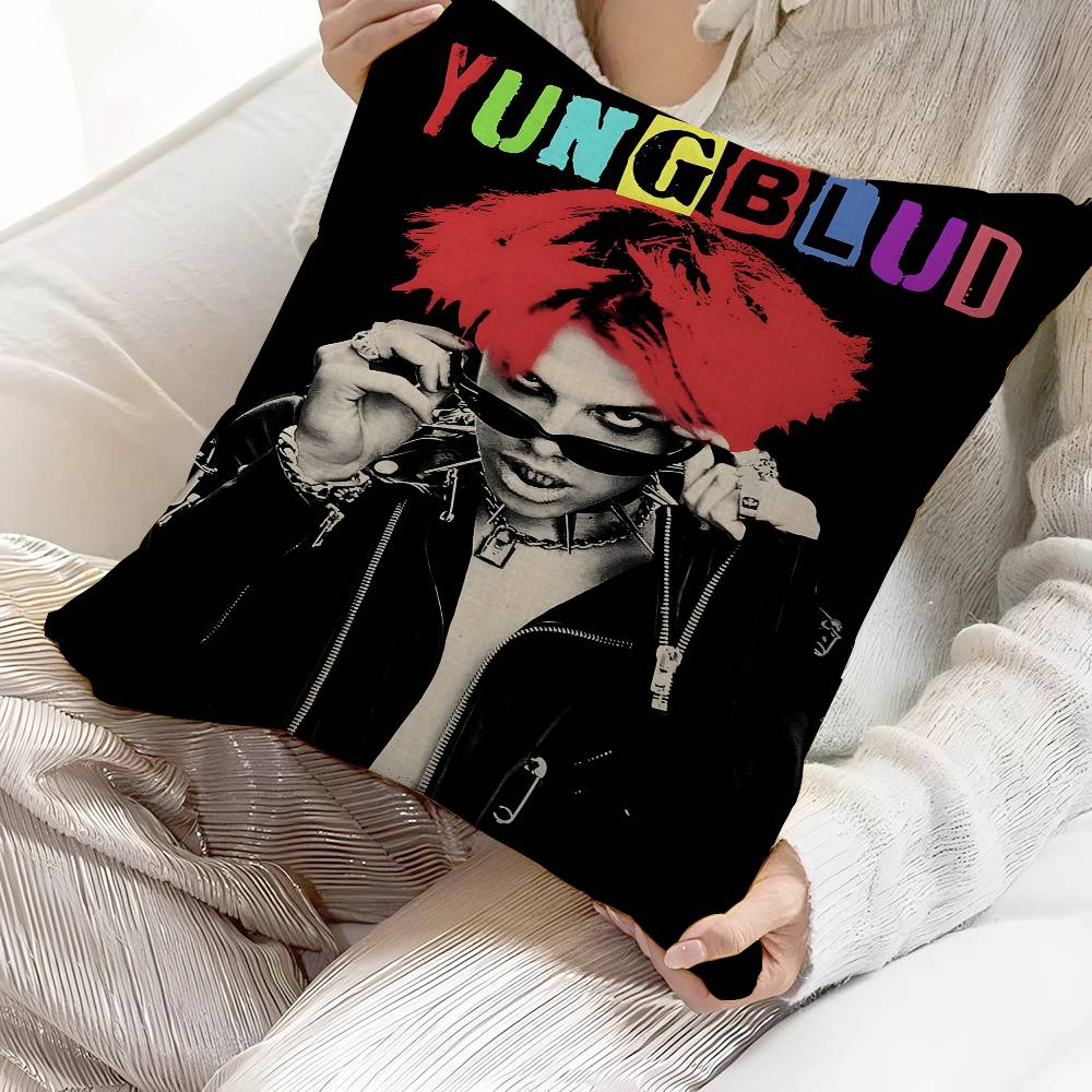 YYungblud Rock Singer Office Cushion Pillowcase Car Cushion CoverXCM Lumbar Pillowcase Sofa Pillowcover