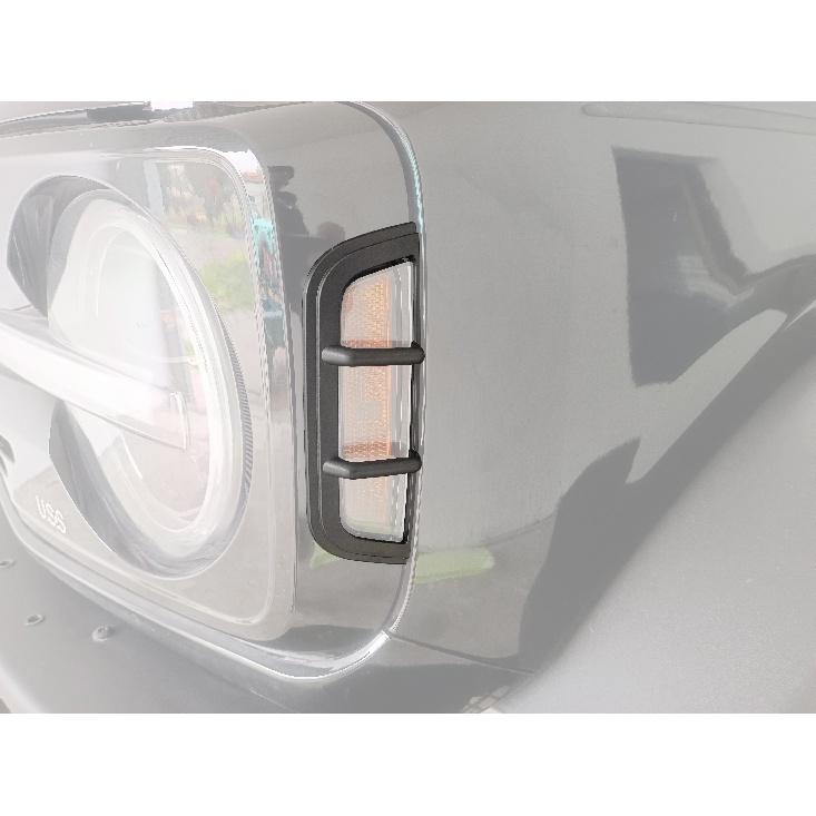 Car Front Wheel Eyebrow Lamp Decoration Protector Cover Fit LED Light Source for Ford Bronco -2023 Lamp Hoods