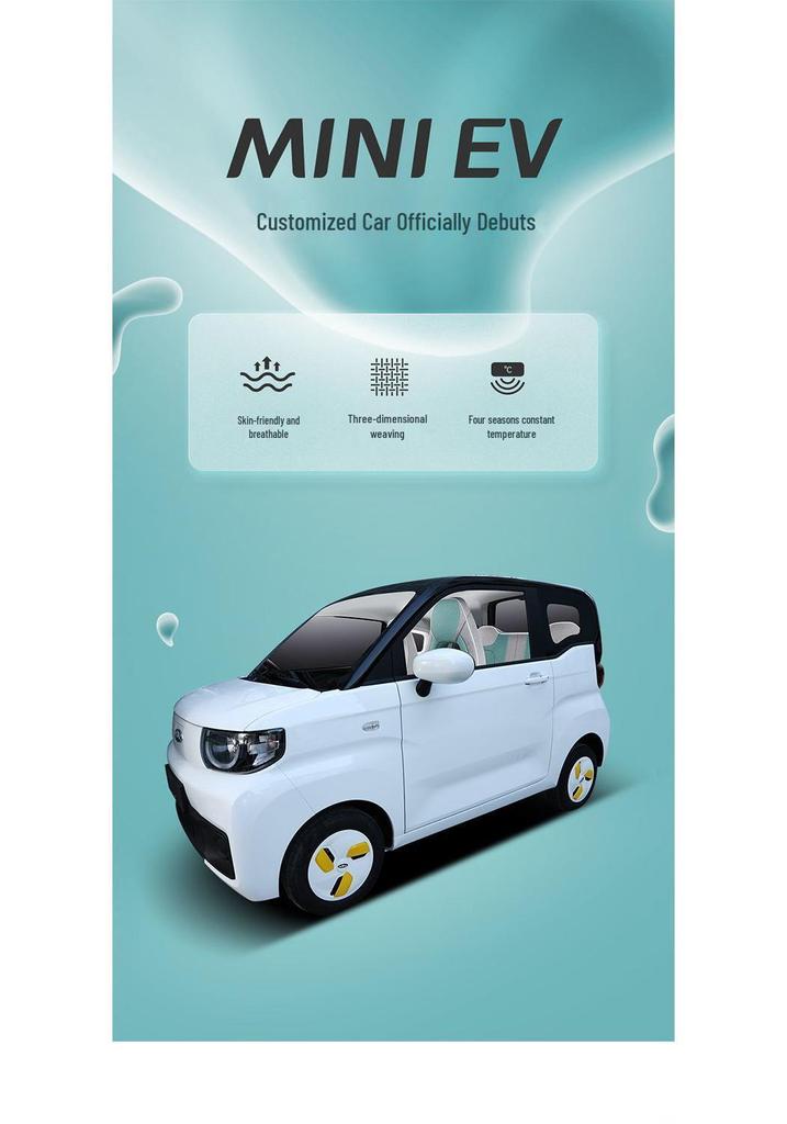 Wuling Hongguang MINI EV Macaron Seat Cushion Cover: Full Surround, Universal Fit for First & Second Gen, All Season Use.