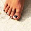 2PCS Fashion Simple Retro Crown Toe Ring for Women Fashion Europe Style Beach Foot Jewelry