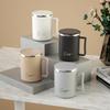 Double Layer Insulated Coffee Mug Portable Sealed 304 Stainless Steel Water Cup Tumbler With Handle Milk Coffee Cup Drinkware