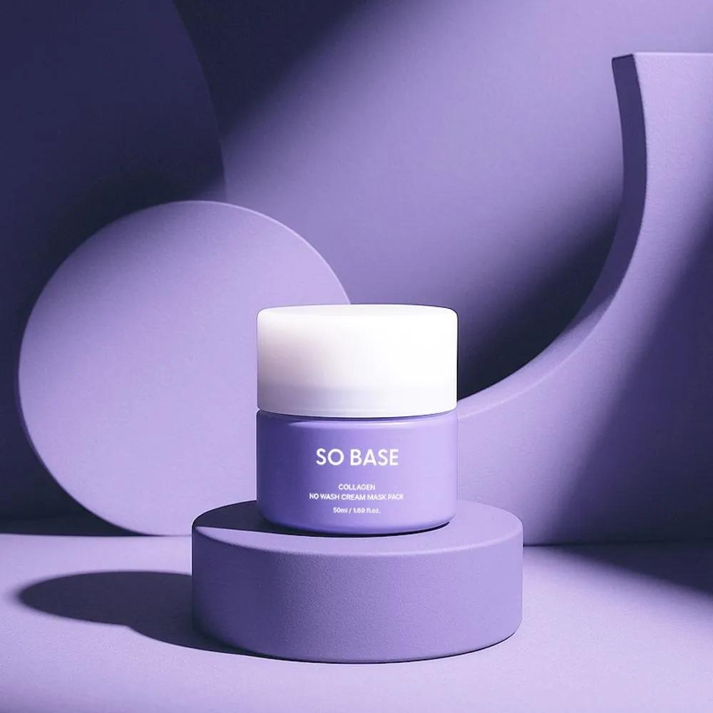 SO BASE Collagen No-Wash Cream Mask Pack
