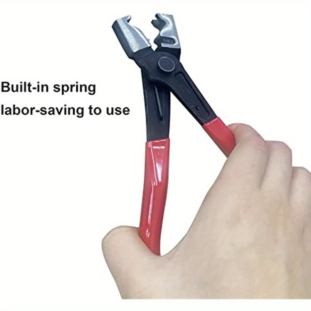 7in Clic-R Type Hose Clamp Plier, CV Boot Clamp Snap Pliers, Heavy-Duty Metal for Car Water Air Conditioner Pipe Repair